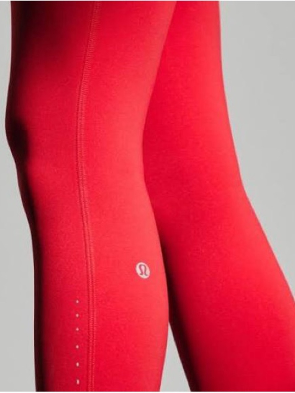 Lululemon Bright Red Athletic Cropped Leggings